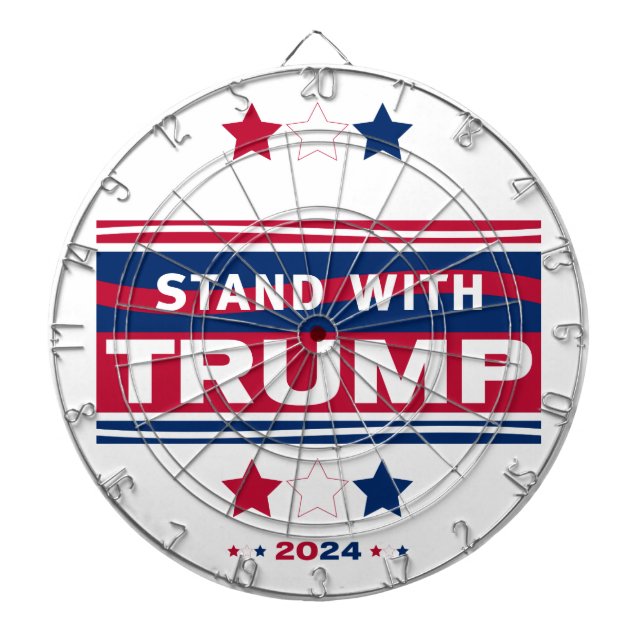 Stå med Trump~2024~MAGA Darttavla (Framsidan)