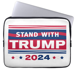 Stå med Trump~2024~MAGA Laptop Fodral