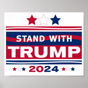 Stå med Trump~2024~MAGA Poster