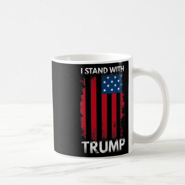 Stå med Trump Pro Trump Supporter 1 Kaffemugg (Höger)