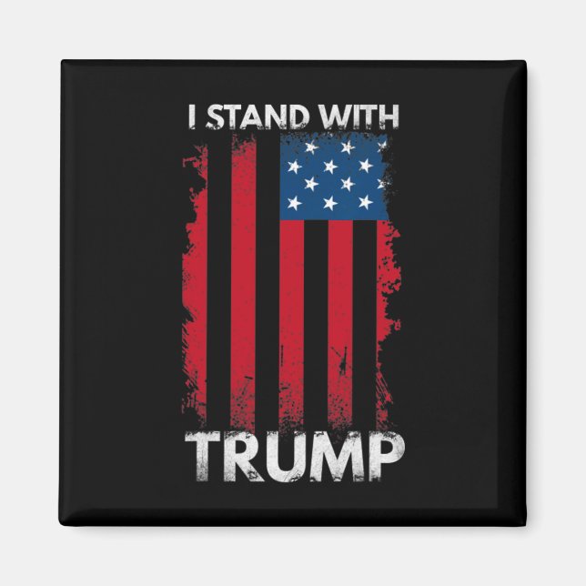 Stå med Trump Pro Trump Supporter 1 Magnet (Framsidan)