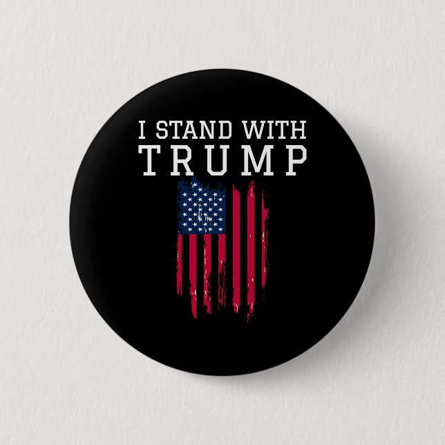 Stå med Trump Pro Trump Supporter Knapp (Framsida)