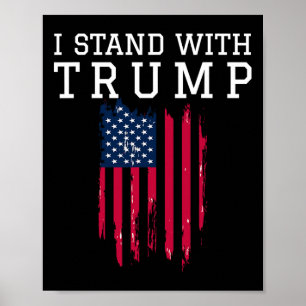 Stå med Trump Pro Trump Supporter Poster