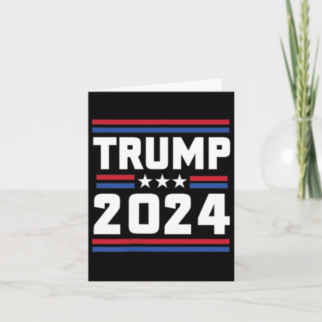 Stå med Trump-trump 2024 dömd Felon Kort (Framsida)