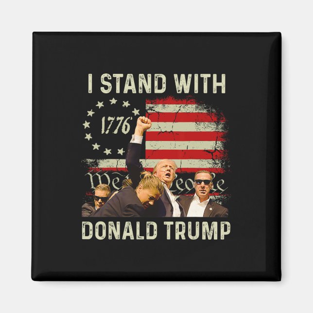 Stå med Trump-trump 2024 Magnet (Framsidan)