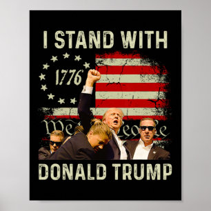 Stå med Trump-trump 2024 Poster