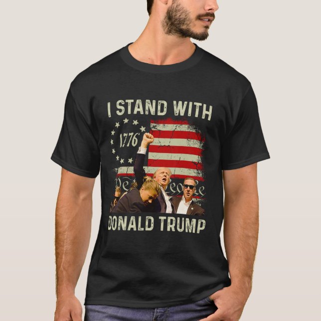 Stå med Trump-trump 2024 T Shirt (Framsida)