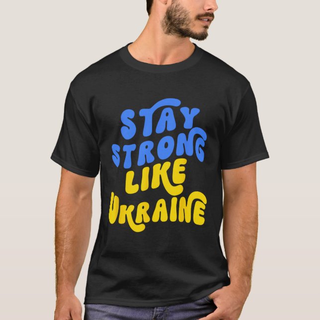 Stå med Ukraina1 T Shirt (Framsida)