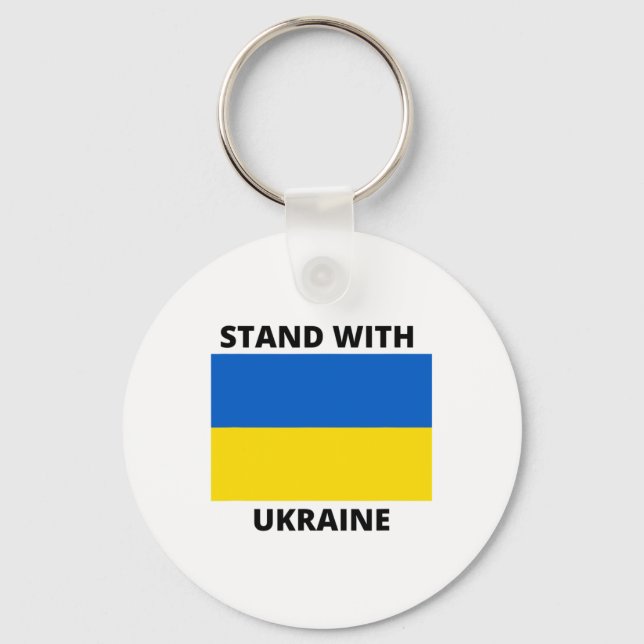Stå med Ukraina 1  Nyckelring (Framsida)