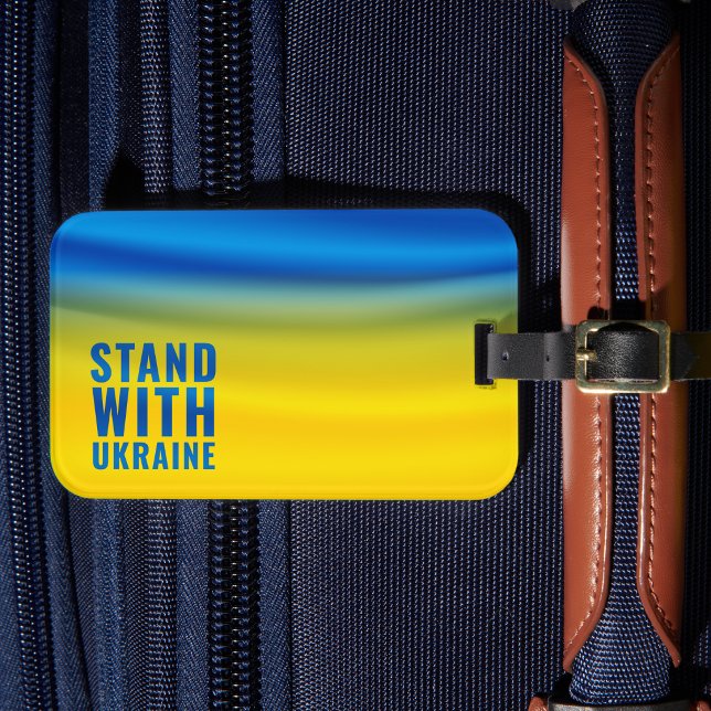 Stå med Ukraina Bagagelapp (Skapare uppladdad)