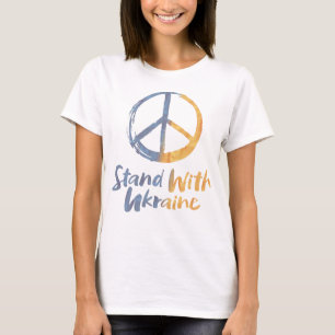 Stå med Ukraina - FRED Symbol Skylt Frihet T Shirt