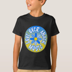 Stå med Ukraina kärlek framför ilska musik 3 T Shirt