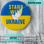 Stå med Ukraina-knapp Knapp<br><div class="desc">Stödet för Ukraina har visats i världen runt som kräver att våldet ska upphöra. Visa er solidaritet med en nation som kämpar för att överleva med denna knapp.</div>
