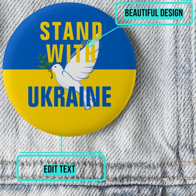 Stå med Ukraina-knapp Knapp (Please enjoy our design and see the others in the collection.)