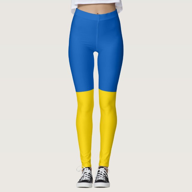 STÅ MED UKRAINA! LEGGINGS (Framsida)