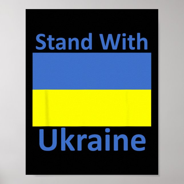 Stå med Ukraina Poster (Framsidan)