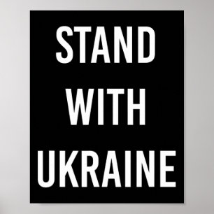 Stå med Ukraina Projekt Ukraina Nu Poster