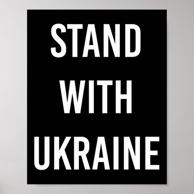 Stå med Ukraina Projekt Ukraina Nu  Poster (Framsidan)