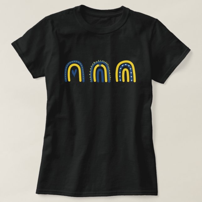 Stå med Ukraina Stöd T-Shirt (Design framsida)