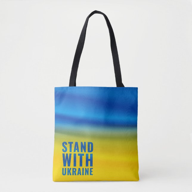 Stå med Ukraina. Tote Tygkasse (Framsida)