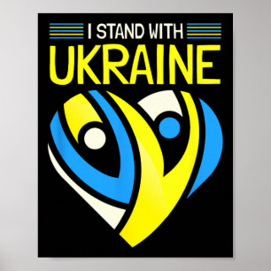 Stå Med Ukrainas Flagga Anti-putin Säg Nej Till Kr Poster