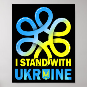 Stå Med Ukrainas Flagga Anti-Putin Säg Nej Till Kr Poster