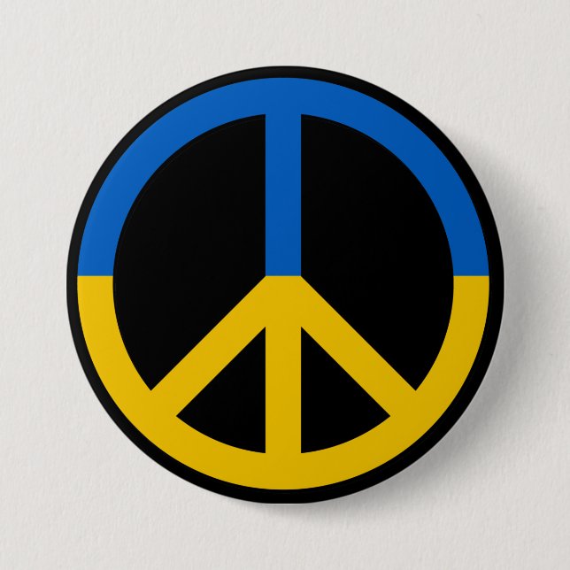 Stå med Ukrainas supportknapp Knapp (Framsida)