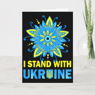 Stå Med Ukraines Flagga Anti-Putin Nej Till Krig U Kort