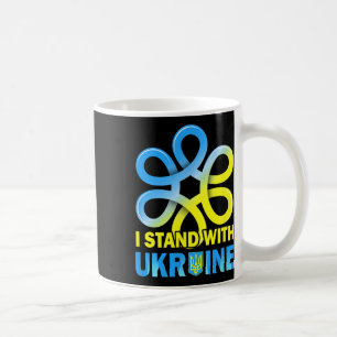 Stå Med Ukraines Flagga Anti-Putin Säg Nej Till Kr Kaffemugg
