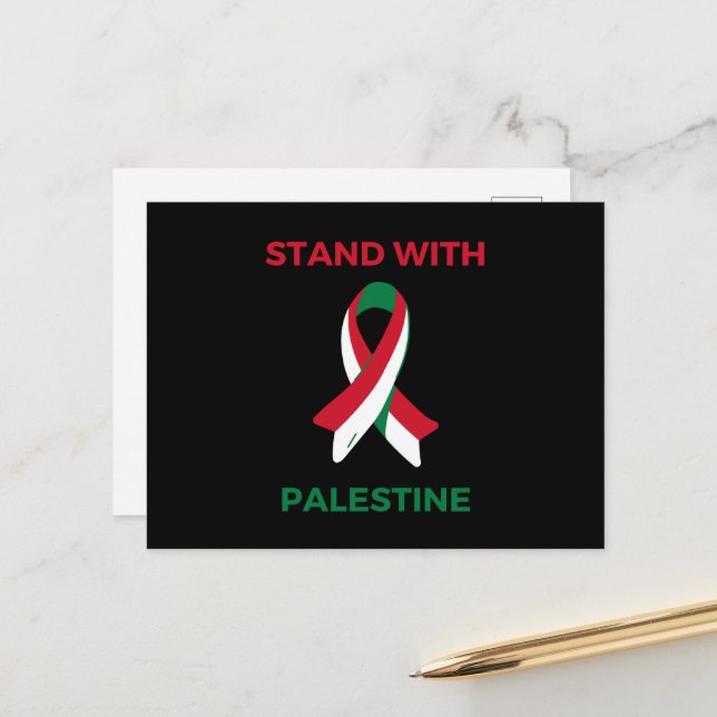 Stå mot Palestina Helg Vykort (Fram/Back In Situ)