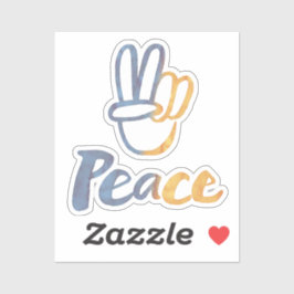 Stå mot Ukraina - FREDSSTYRKA V-Sign-frihet Klistermärken