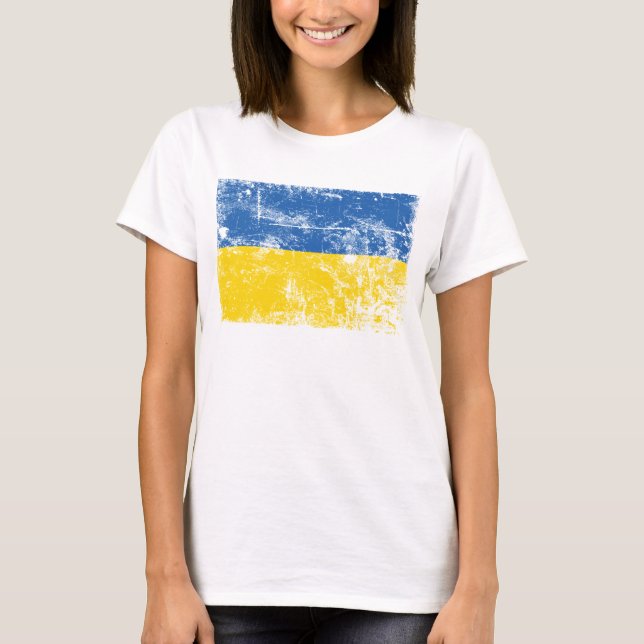 Stå mot Ukraina, invaderat av Ryssland 2022 T-Shir T Shirt (Framsida)