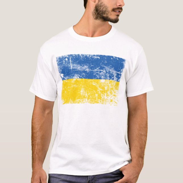 Stå mot Ukraina, invaderat av Ryssland 2022 T-Shir T Shirt (Framsida)