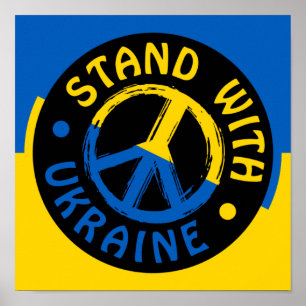 Stå mot Ukraina, Ukrainas fredssymbol Poster