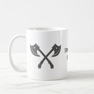 Stå och bekämpa kaffe Mugg