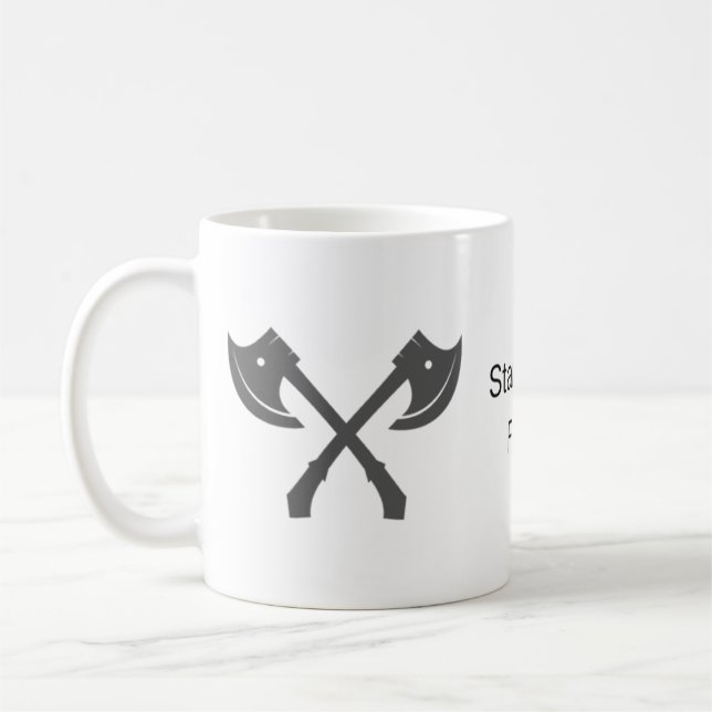Stå och bekämpa kaffe Mugg (Vänster)
