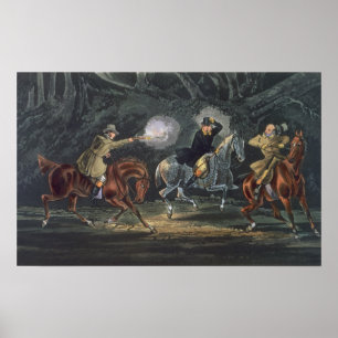 Stå och leverera, aquatinted av E. Duncan Poster