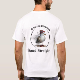 Stå raka fiskmås i skotsk tjärtmaskopi t shirt