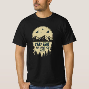 Stå Sant Mot Vem Du Är Inspirerande Typografi  T Shirt