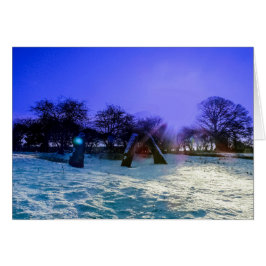 Stå stenar hälsningskort