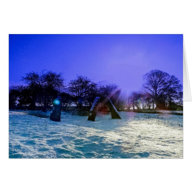 Stå stenar hälsningskort (Framsidan Horizontal)