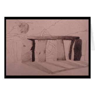 Stå stenar hälsningskort