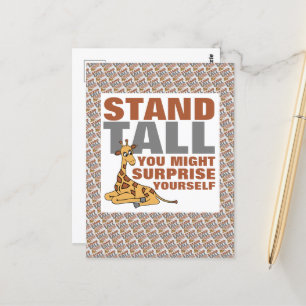 Stå Tall, Giraffe Vykort