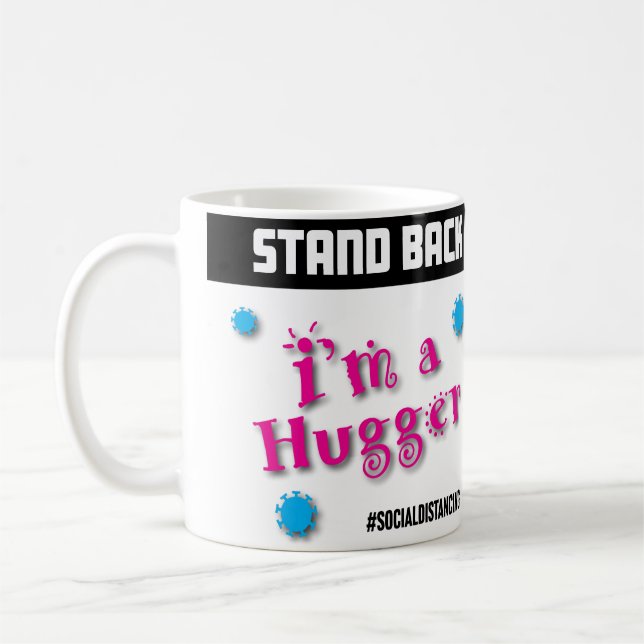 Stå tillbaka: Jag är en Kramare Kaffemugg (Vänster)