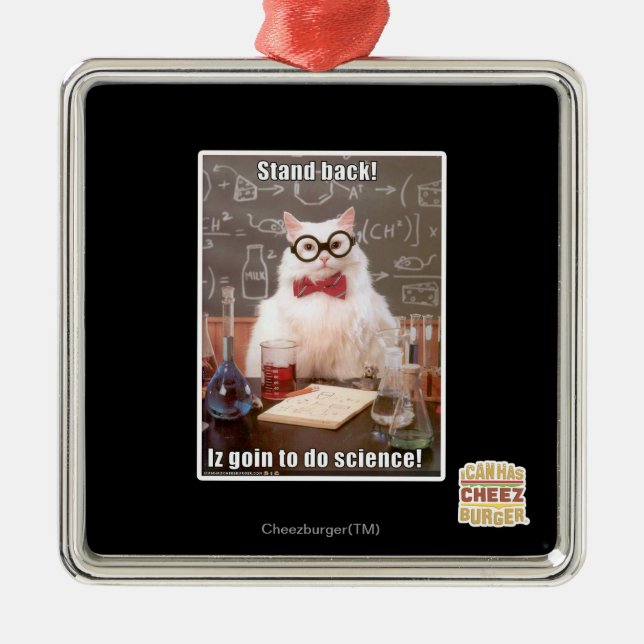 Stå tillbaka! julgransprydnad metall (Framsidan)