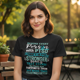 Stå tillsammans med någon som lever med PTSD genom T Shirt