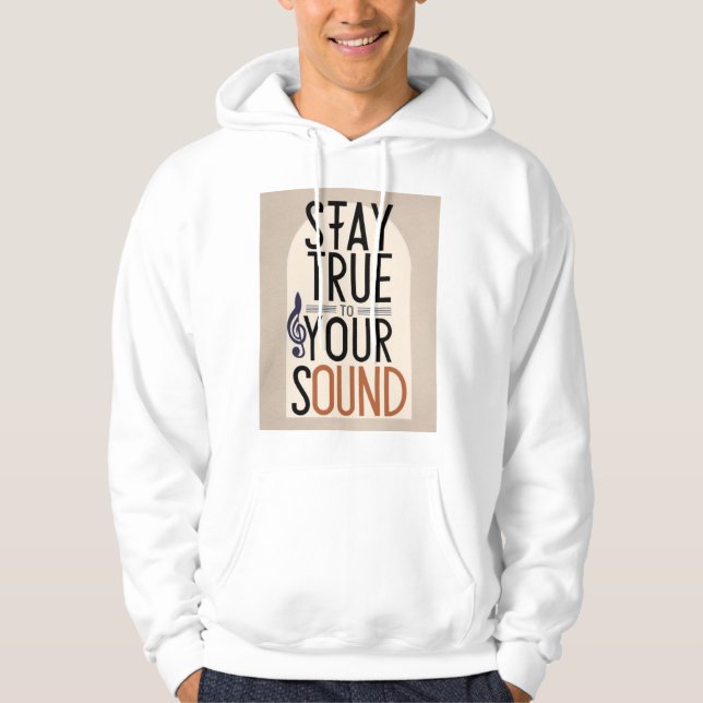 Stå trogen mot din ljudbild 2 hoodie (Framsida)