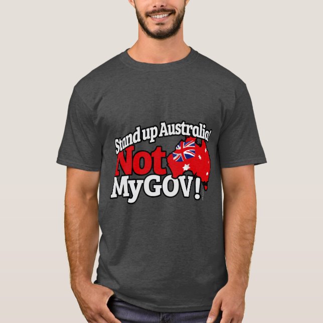 Stå upp Australien! T Shirt (Framsida)