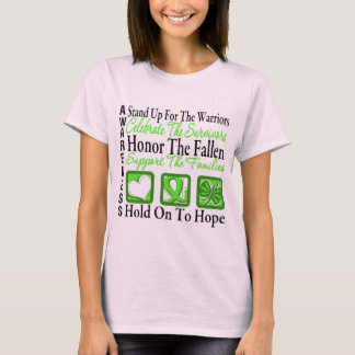 Stå upp Celebrate Honor Non-Hodgkins Lymphoma T-shirt