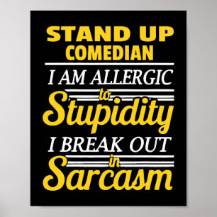 Stå upp Comedy Funny Poster
